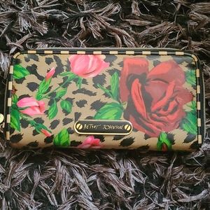 Betsey Johnson Leopard Floral Wallet